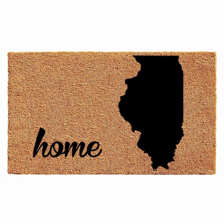 Calloway Mills Entrance Mat, Coir, Natural, Black 105202436